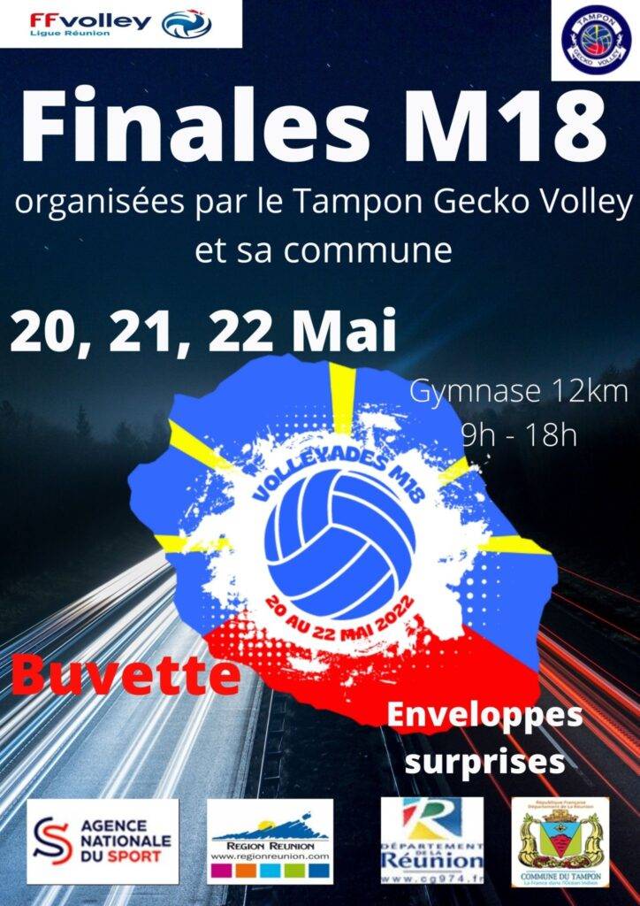 Volley Ball Jeunes moins de 18 ans Réunion