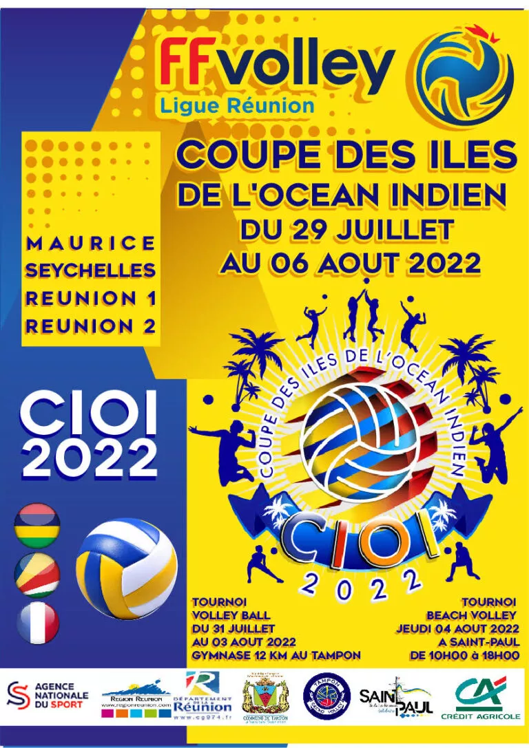Coupe des iles de l'océan Indien Volley ball réunion