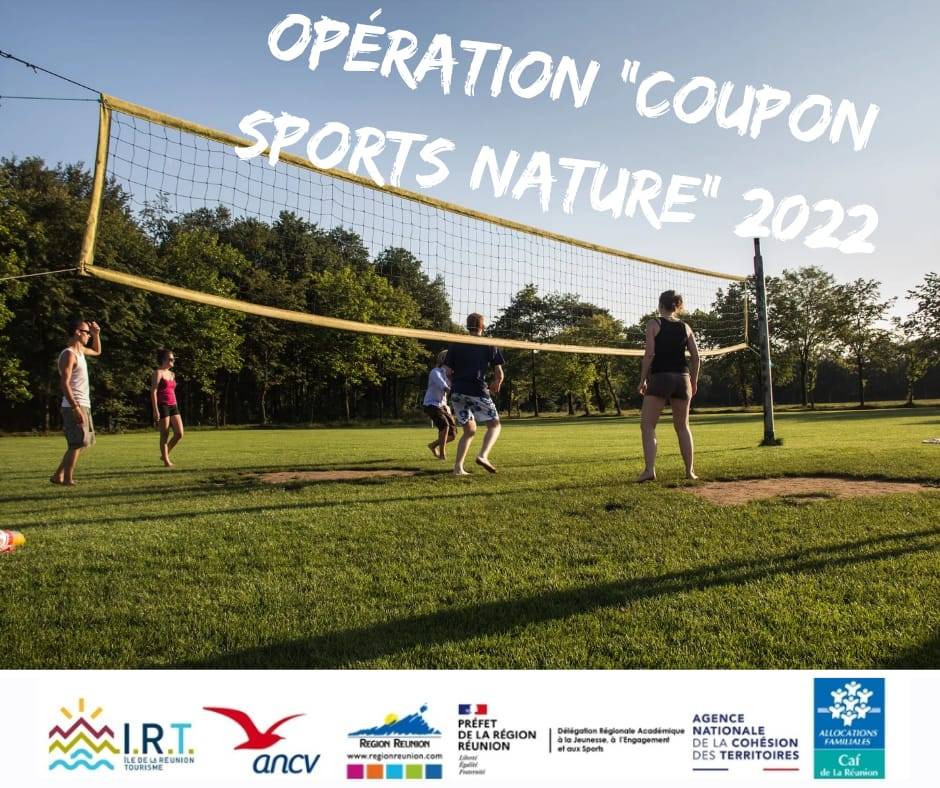 opération coupon sports nature 2022 la réunion volley