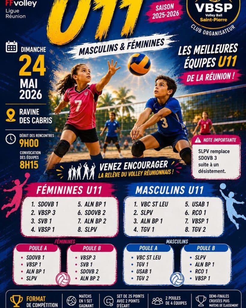 finales-u11 Volley La Réunion jeunes