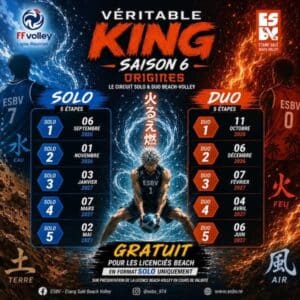 tournoi beach volley La Réunion saison 6