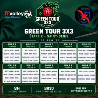 Demain, on retourne sur les lieux de la première finale du Green Tour 3x3 à Champ Fleuri mais cette fois ci pour y jouer une étape qualificative. Rendez-vous directement à votre terrain et que les meilleurs gagnent 🙌